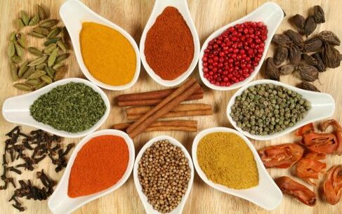 especias para los parásitos en el cuerpo